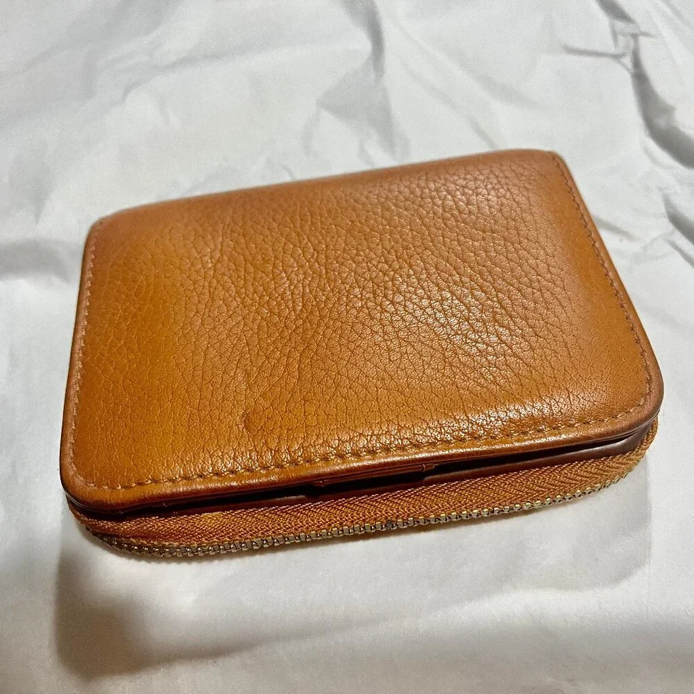 Vintage (1990) Large Zipper Wallet by Coach - Tan Calfskin - EuC - Picture 1 of 5